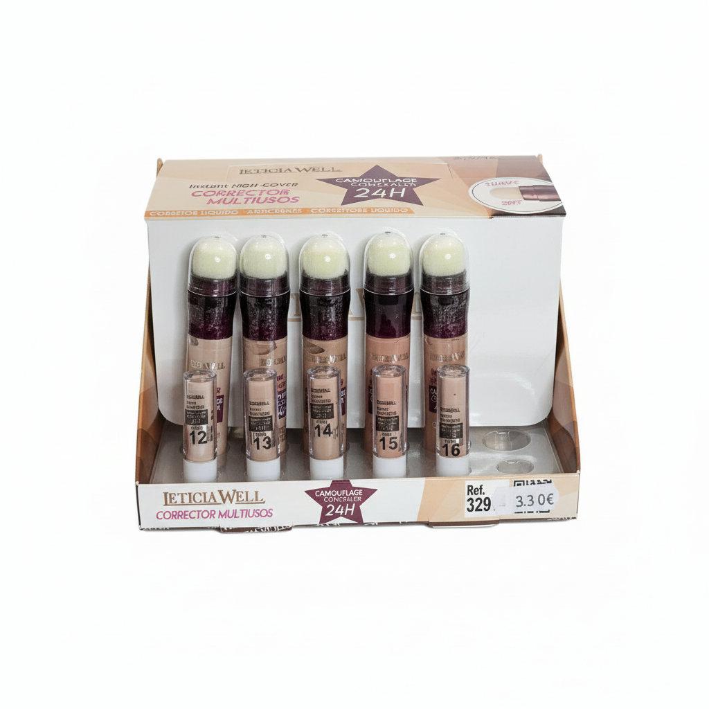 Corrector de ojeras con esponja