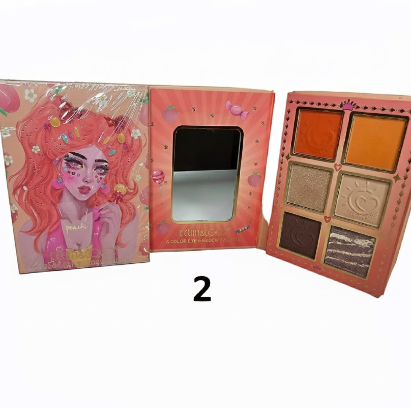 1 paleta de iluminadores, 2 y 3 paleta de sombras ￼￼