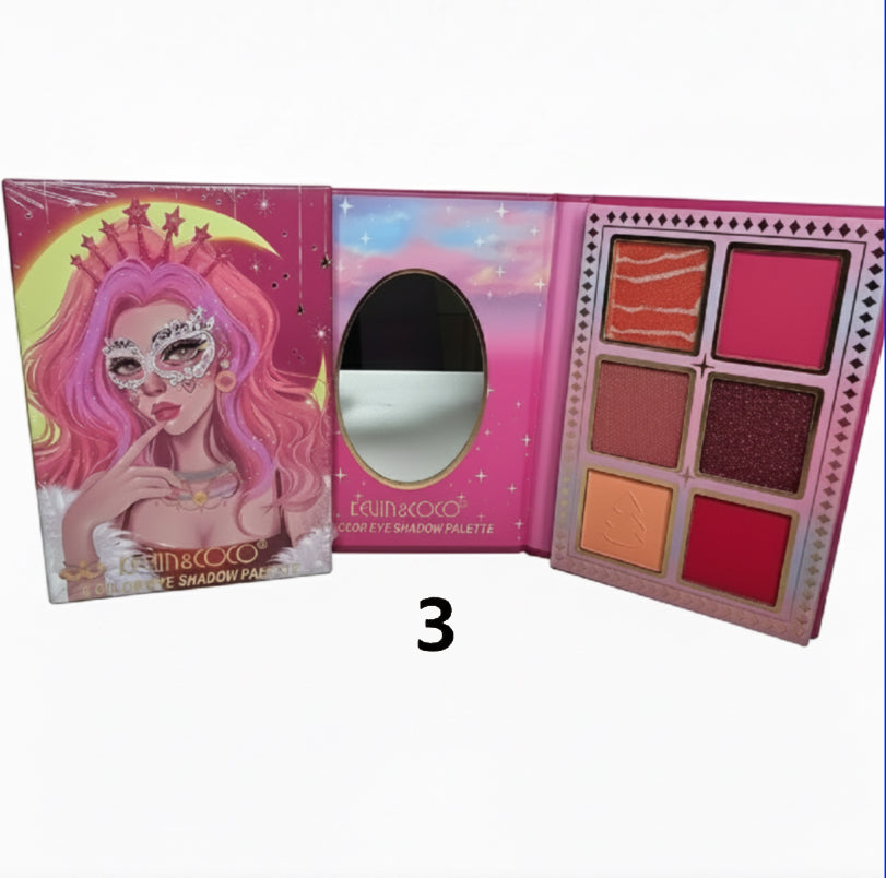 1 paleta de iluminadores, 2 y 3 paleta de sombras ￼￼