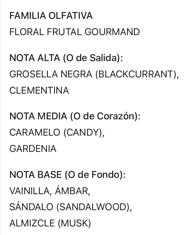 Colonia mujer Sweet Imara (inspirado Yara Sweet)