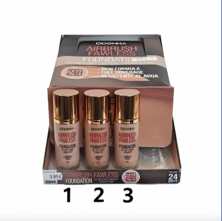 Base de maquillaje alta cobertura resistente al agua